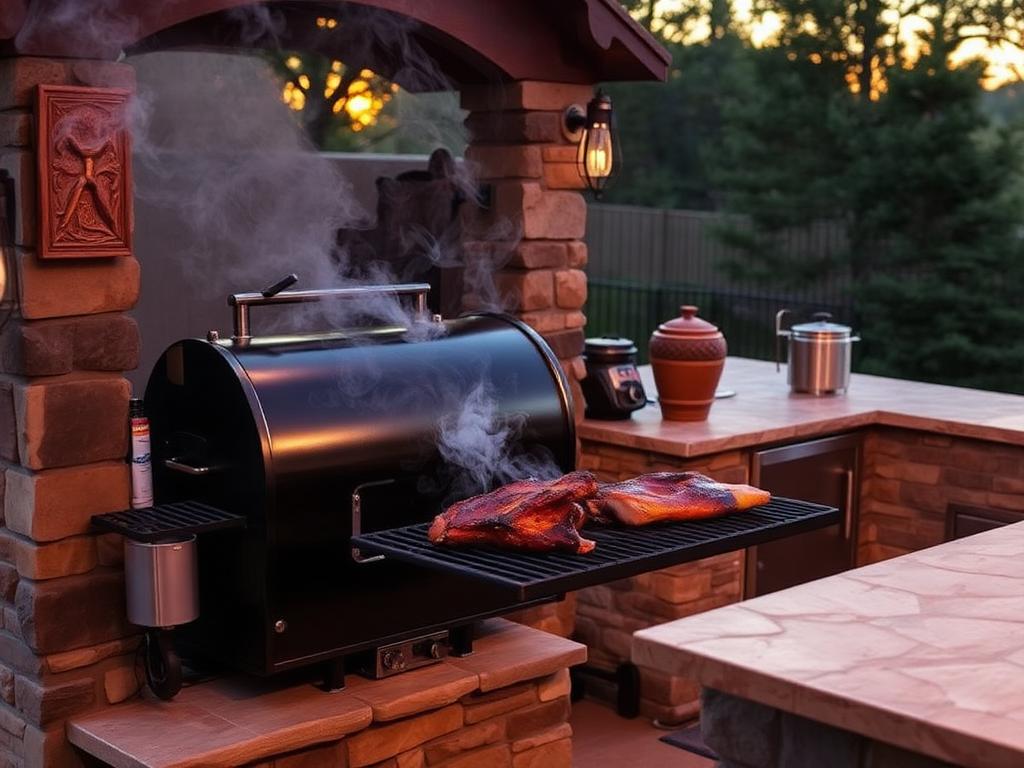 Outdoor Smokers - Low. Slow. Built-in.